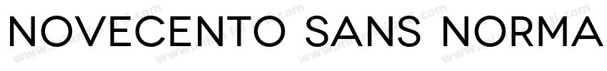Novecento sans Normal字体转换